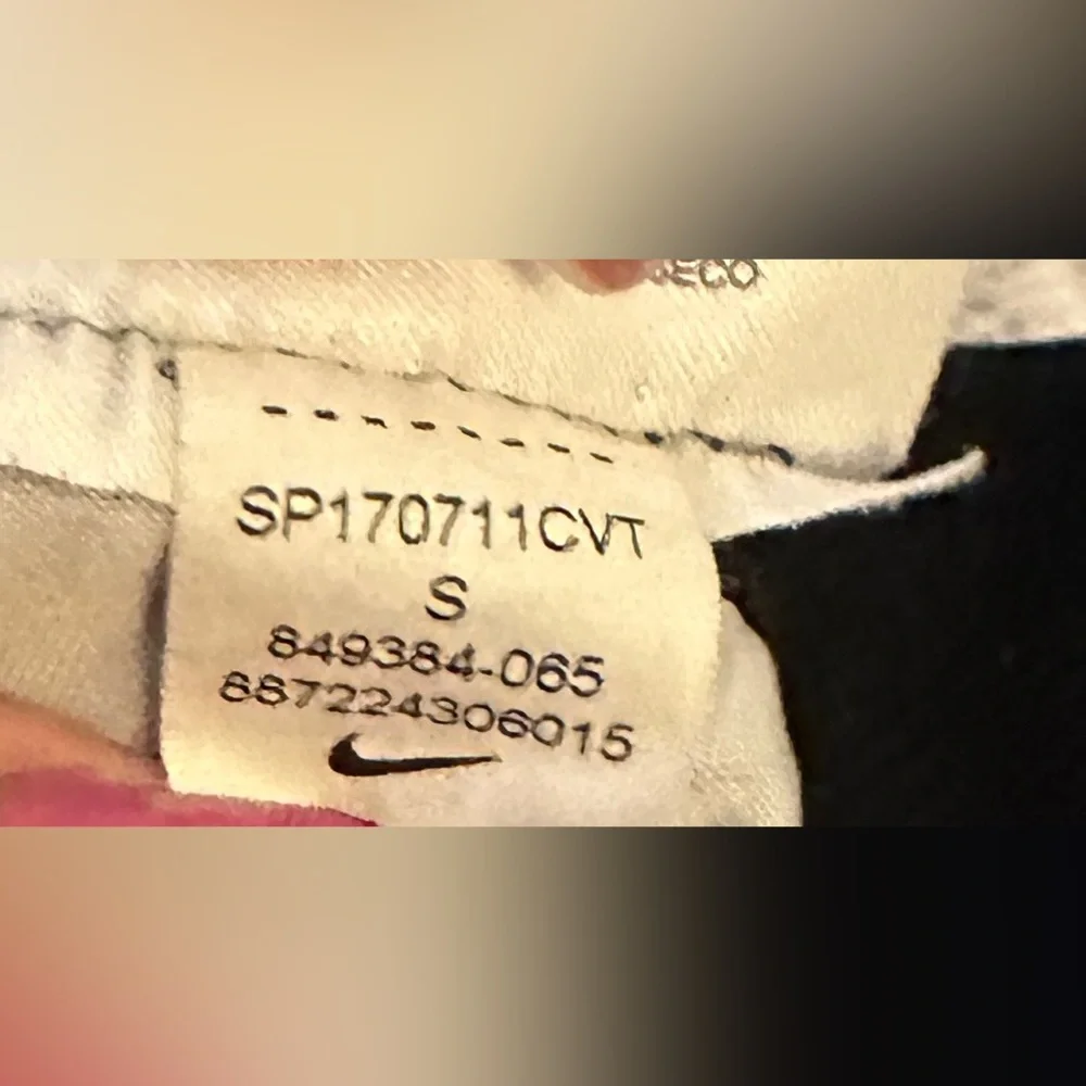 NIKE Pants Gray Stripe Running Workout Leggings Dri Fit Size S - Picture 5 of 5